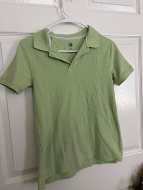 J. Khaki Pastel Green Short-Sleeve Polo